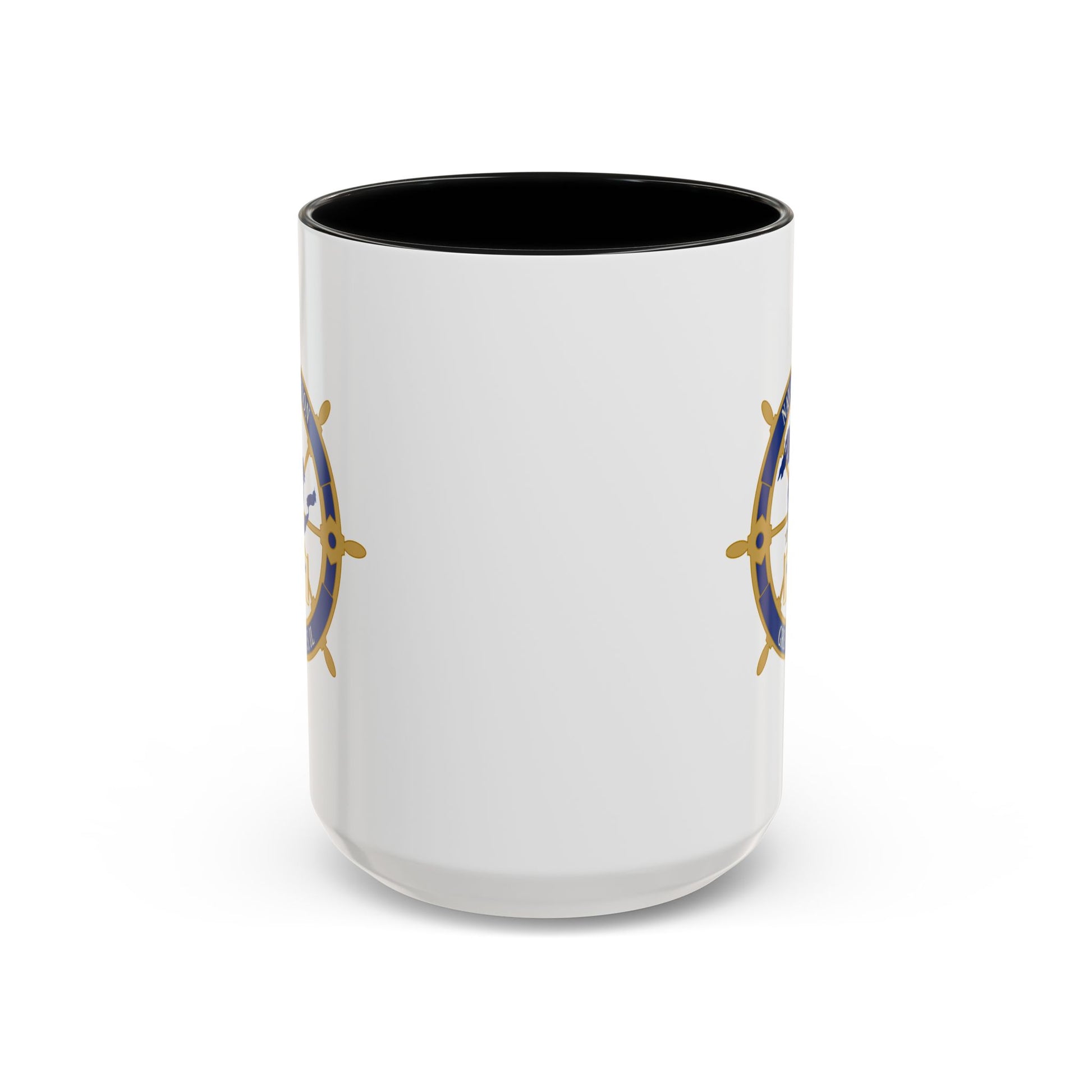 Naval Station Great Lakes Coffee Mug - Double Sided Black Accent White Ceramic 15oz by TheGlassyLass.com
