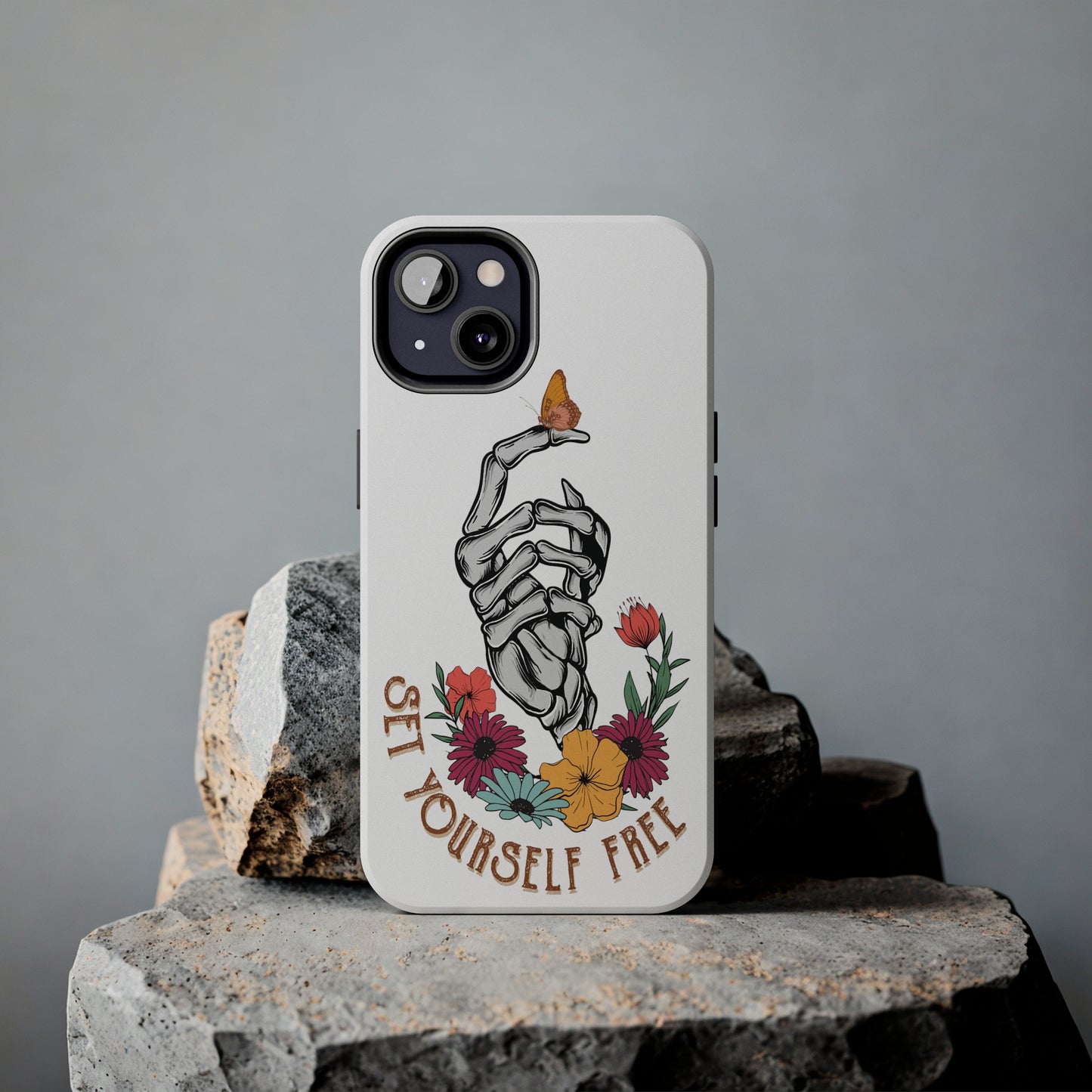 Skeleton Butterfly: iPhone Tough Case Design - Wireless Charging - Superior Protection - Original Designs by TheGlassyLass.com
