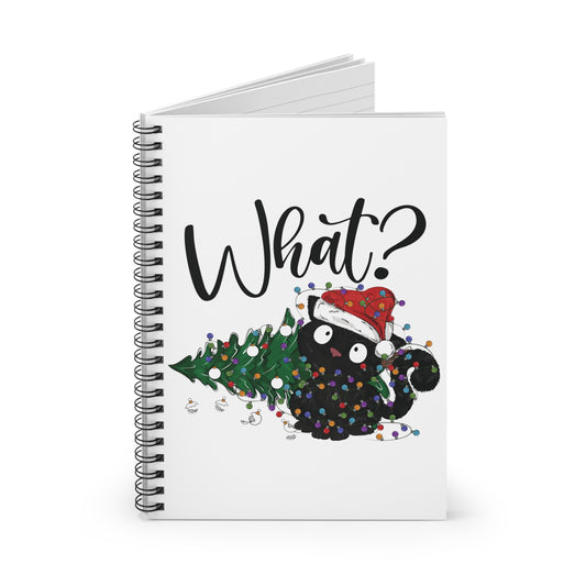 Christmas Cat: Spiral Notebook - Log Books - Journals - Diaries - and More Custom Printed by TheGlassyLass
