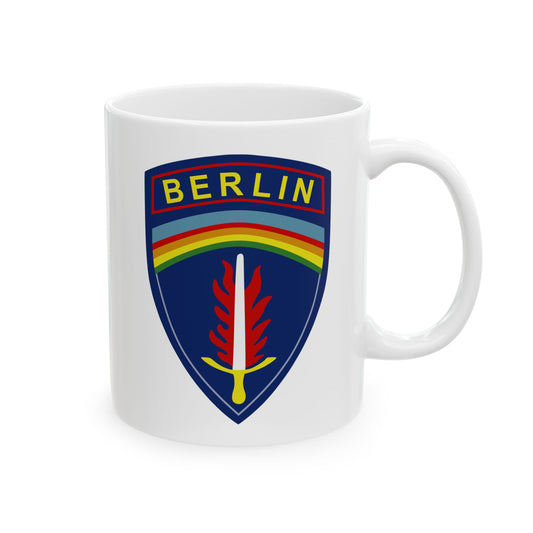 US Army Berlin Brigade Insignia - Double Sided White Ceramic Coffee Mug 11oz by TheGlassyLass.com