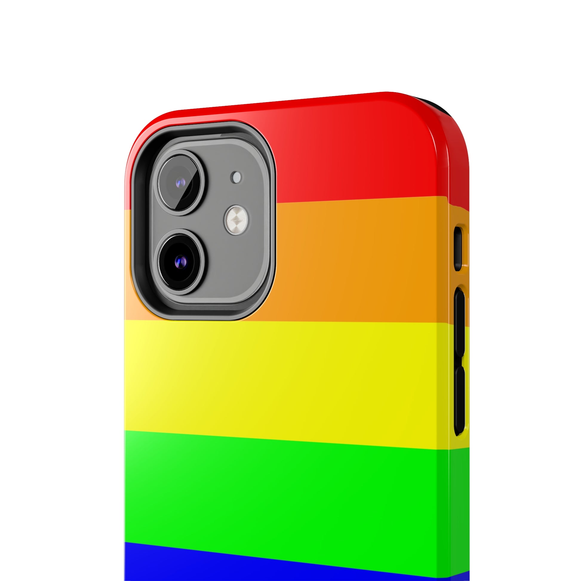 Rainbow Pride Flag Custom Printed iPhone case by TheGlassyLass.com