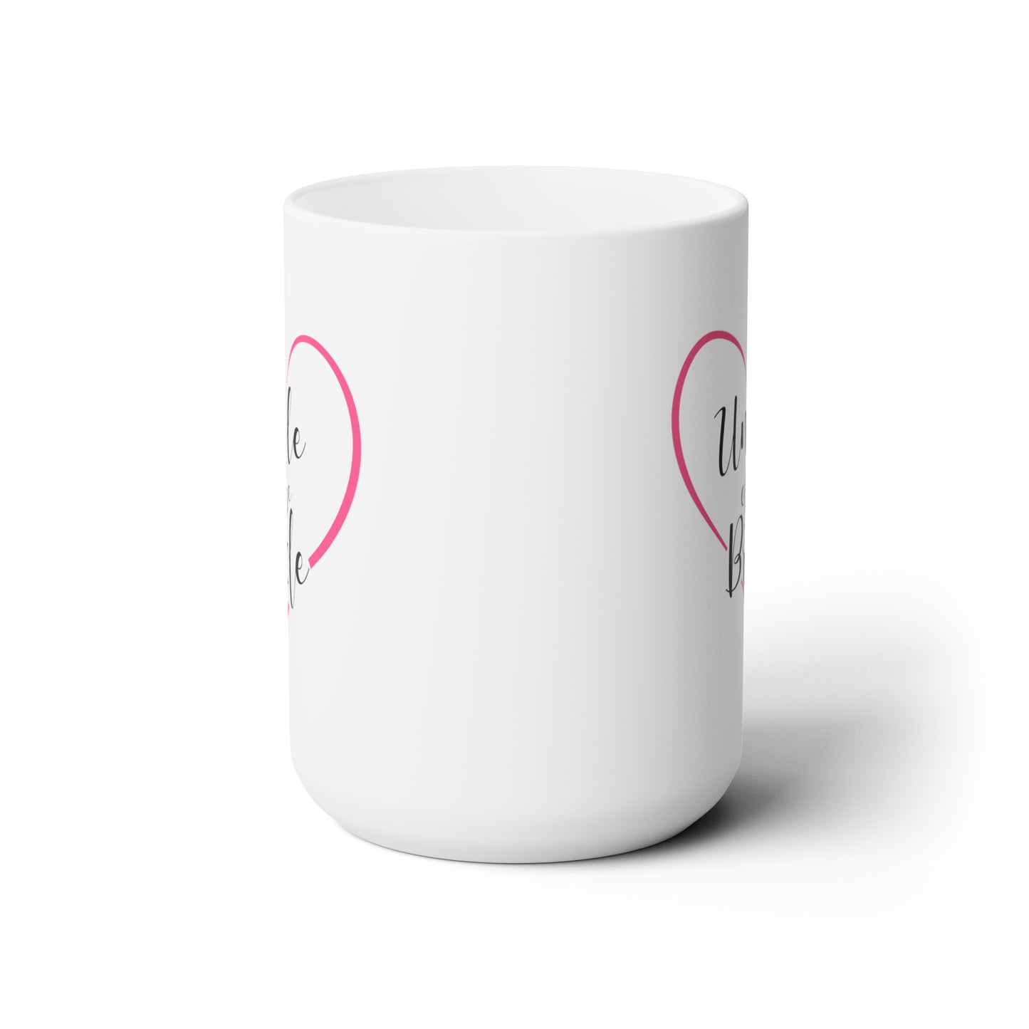 Uncle of the Bride Coffee Mug - Double Sided White Ceramic 15oz - by TheGlassyLass.com
