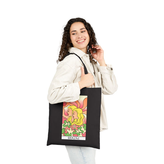Gemini Tote Bag - Heavyweight 100% Cotton Canvas by TheGlassyLass.com