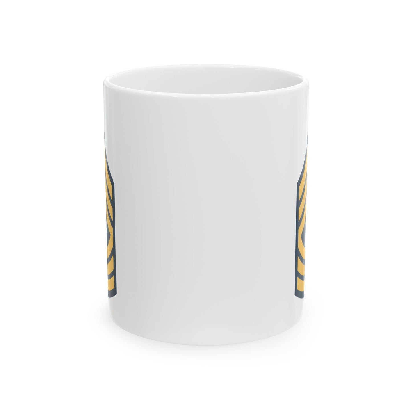 US Army Sergeant Major (E-9) Coffee Mug - Double Sided Print, White Ceramic, 11oz by TheGlassyLass.com