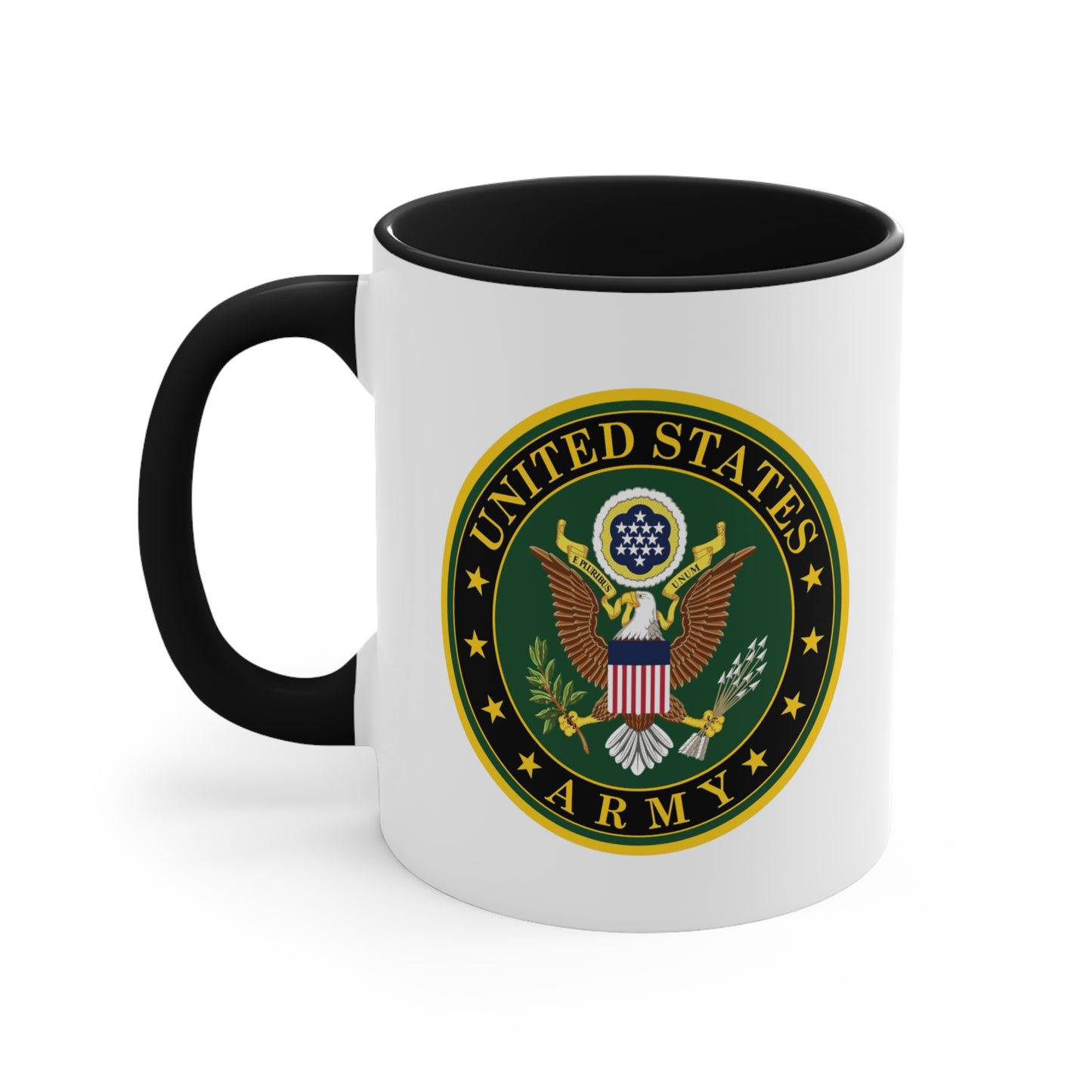 US Army Seal Coffee Mug - Double Sided White Ceramic 11oz by TheGlassyLass.com