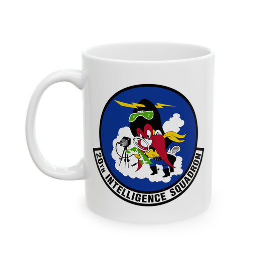 20th Intelligence Squadron Coffee Mug - Double Sided Print, White Ceramic, 11oz by TheGlassyLass.com