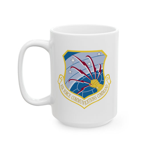 Air Force Communications Command - Double Sided White Ceramic Coffee Mug 15oz by TheGlassyLass.com