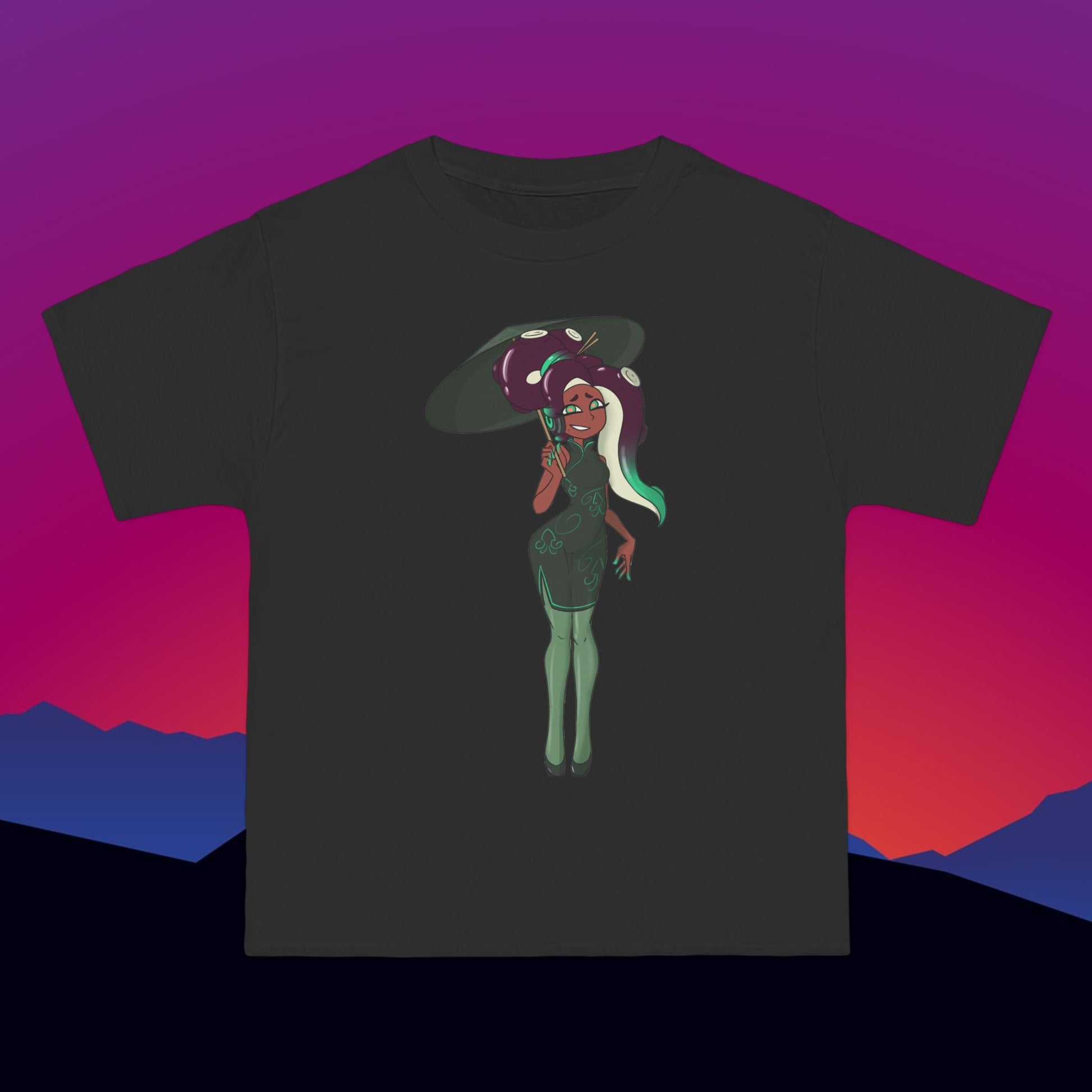 Tentacle Hair T-Shirt: (Hanes Beefy-T 100% Preshrunk Cotton) Custom Printed by TheGlassyLass.com