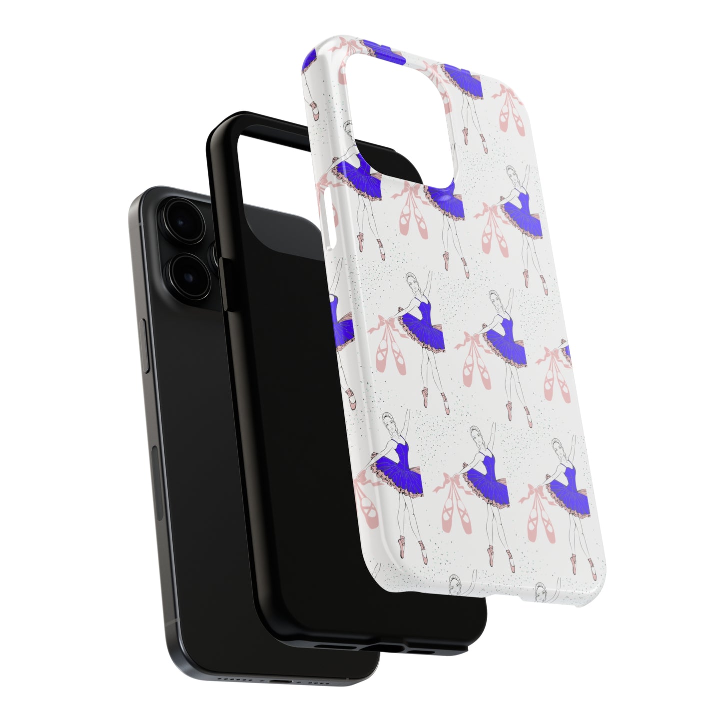 Prima Ballerina Ballet Shoes Custom Printed iPhone case by TheGlassyLass.comBallet Shoes: iPhone Case - Tough Case Design - Wireless Charging - Superior Protection - Original Graphic Designs by TheGlassyLass.com