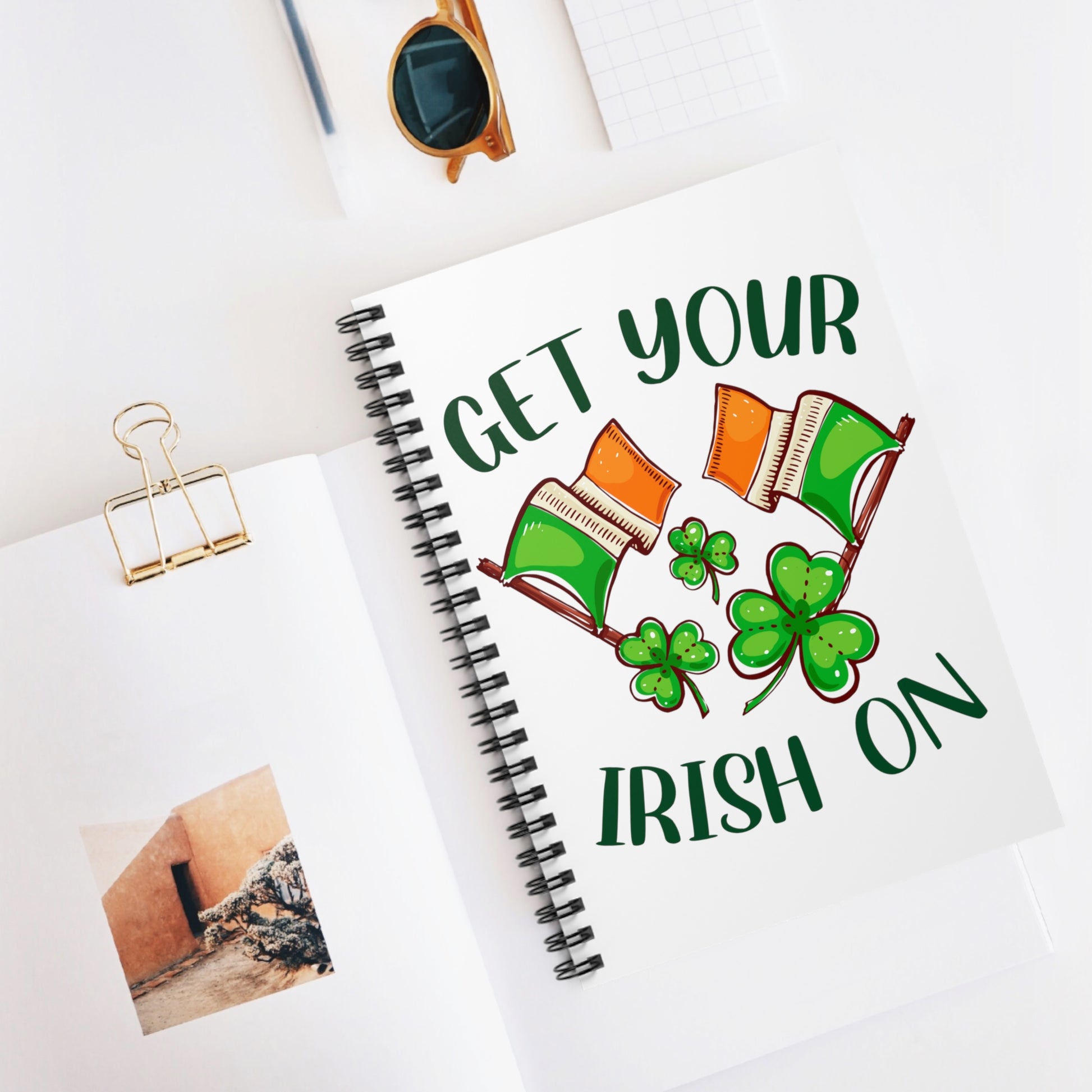 Get Your Irish On: Spiral Notebook - Log Books - Journals - Diaries - and More Custom Printed by TheGlassyLass