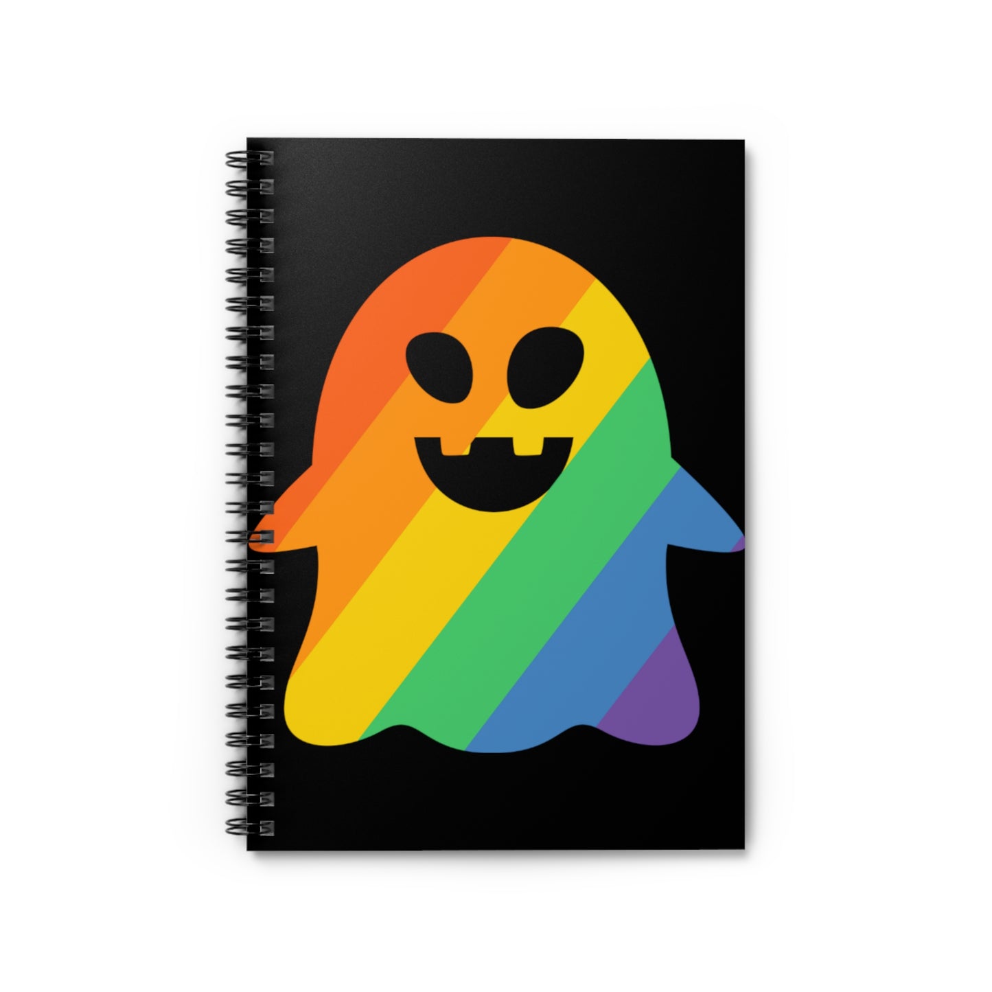 Rainbow Pride Ghost: Spiral Notebook - Log Books - Journals - Diaries - and More Custom Printed by TheGlassyLass.com