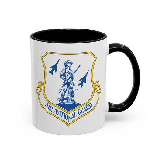 US Air Force Air National Guard - Double Sided Black Accent White Ceramic Coffee Mug 11oz by TheGlassyLass.com