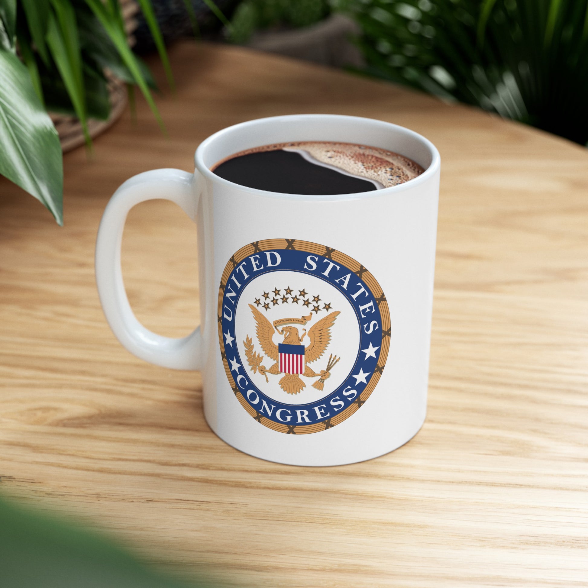 United States Congress Coffee Mug - Double Sided White Ceramic 11oz by TheGlassyLass.com