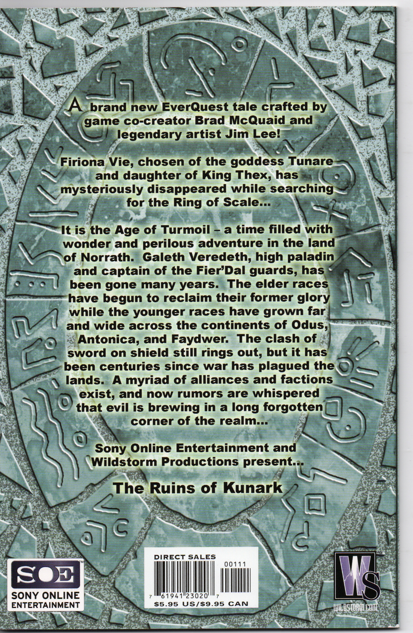EverQuest: The Ruins of Kunark (Trade Paperback) From TheGlassyLass.com - Back Cover