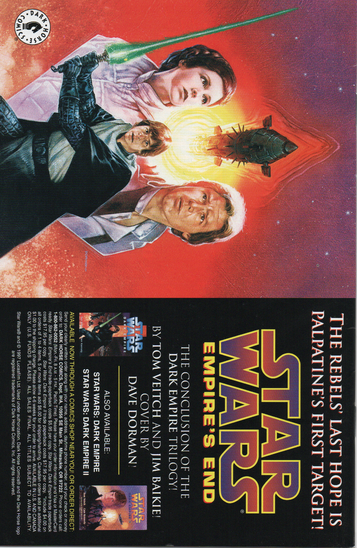 Star Wars "Fall of the Sith Empire" #4 Comic Book by Dark Horse Comics at TheGlassyLass.com