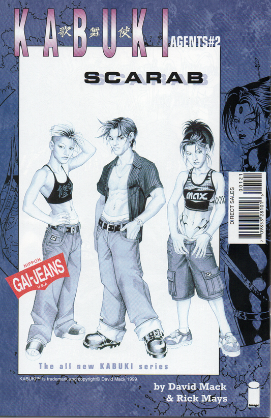 Kabuki Agents Scarab #1 Comic Book by David Mack From TheGlassyLass.com - Back Cover
