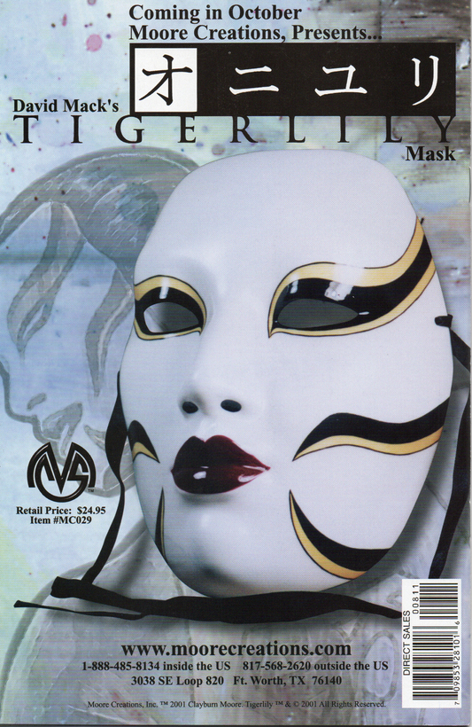 Kabuki Agents Scarab #8 Comic Book by David Mack From TheGlassyLass.com - Back Cover
