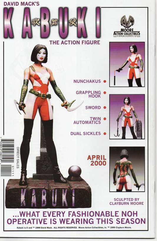 Kabuki Classics #11 (Variant Cover) Comic Book by David Mack From TheGlassyLass.com - Back Cover