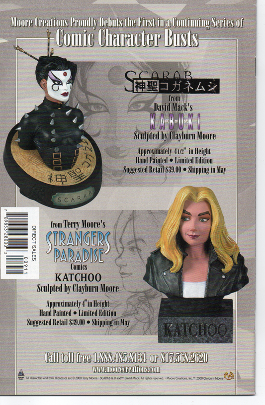 Kabuki #9 Comic Book by David Mack From TheGlassyLass.com - Back Cover