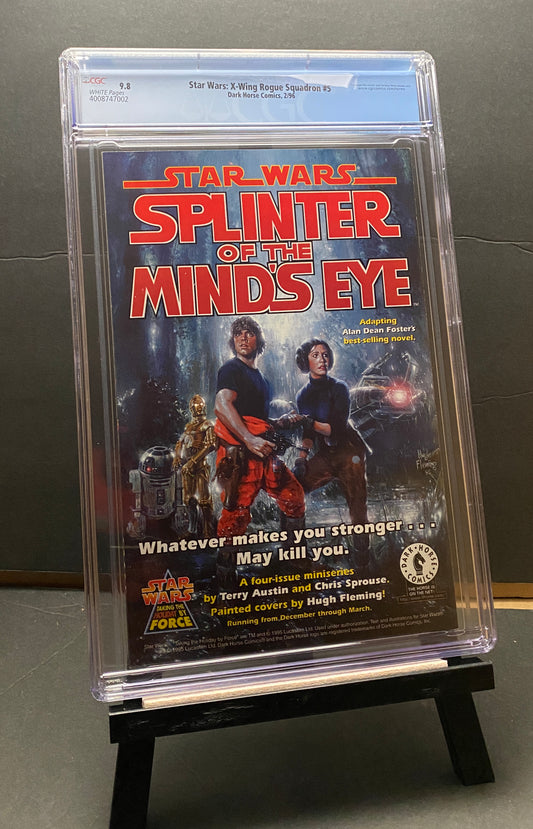 Star Wars X-Wing Rogue Squadron, "The Phantom Affair." CGC Graded 9.8 from TheGlassyLass.com