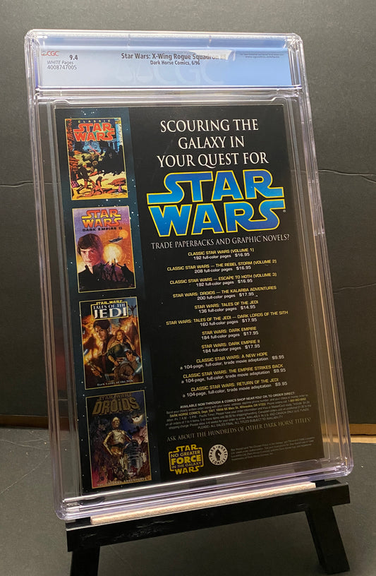 Star Wars X-Wing Squadron #8 "The Phantom Affair" by Dark Horse Comics CGC Grade 9.4 from TheGlassyLass.com (CGC Certification #4008747005)