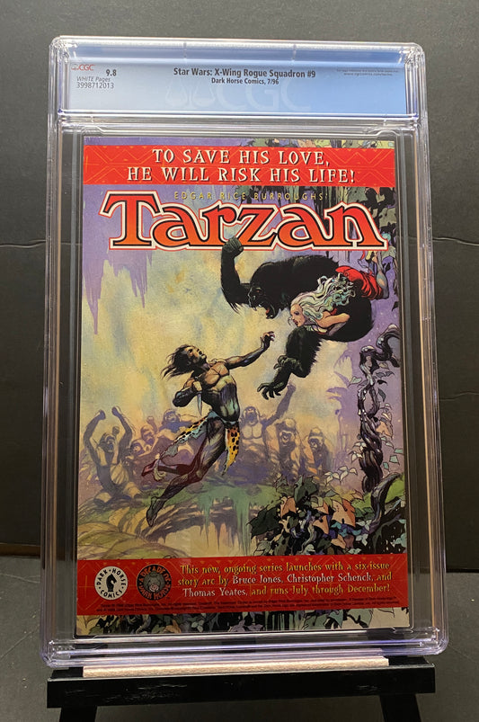 Star Wars X-Wing Rogue Squadron #9 Battleground Tatooine (CGC 9.8) by Dark Horse Comics from TheGlassyLass (CGC Certification #3998712013)