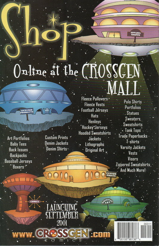 Sojourn #3 Comic Book by CrossGen Comics at TheGlassyLass.com - Back Cover