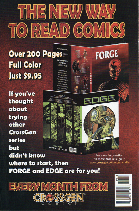 Sojourn #8 Comic Book by CrossGen Comics at TheGlassyLass.com - Back Cover