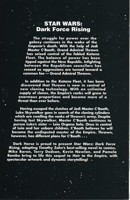 Star Wars "Dark Force Rising" #2 Comic Book by Dark Horse Comics at TheGlassyLass.com