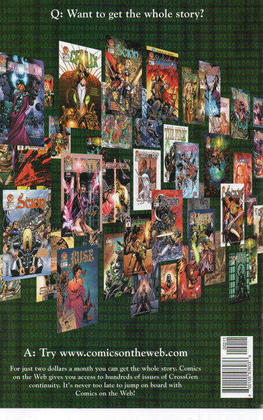 The Crossovers #2 Comic Book From TheGlassyLass.com - Back Cover