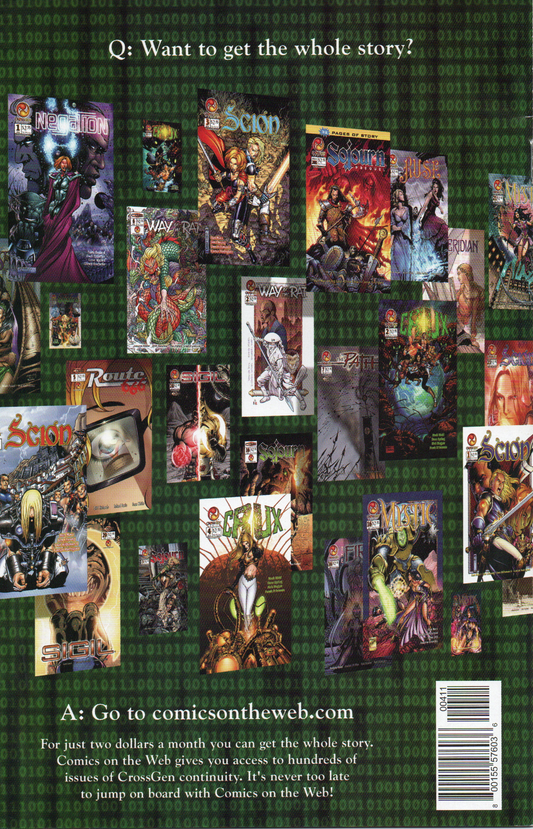 The Crossovers #4 Comic Book From TheGlassyLass.com - Back Cover