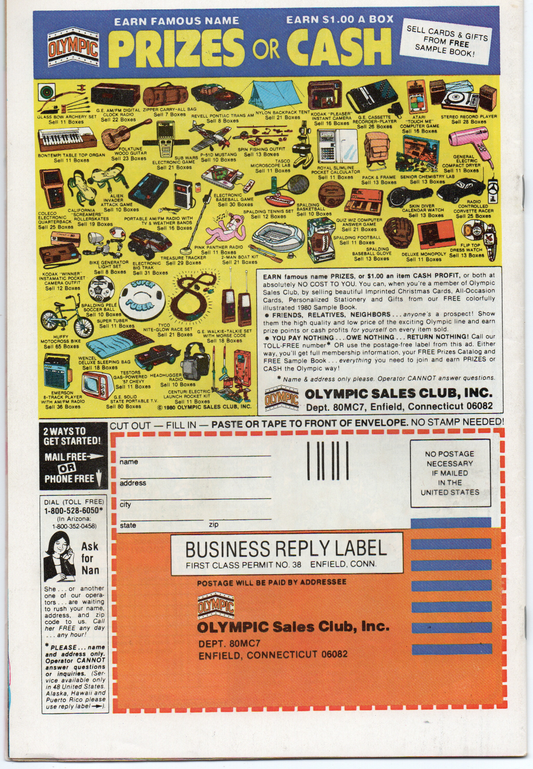 The Uncanny X-Men #138 Comic Book From TheGlassyLass.com - Back Cover