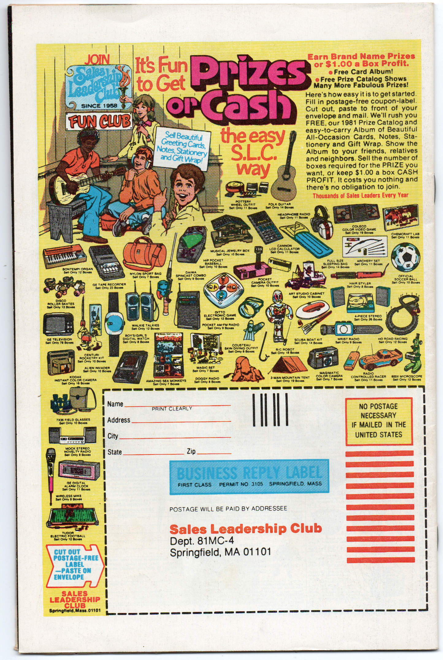The Uncanny X-Men #147 Comic Book From TheGlassyLass.com - Back Cover