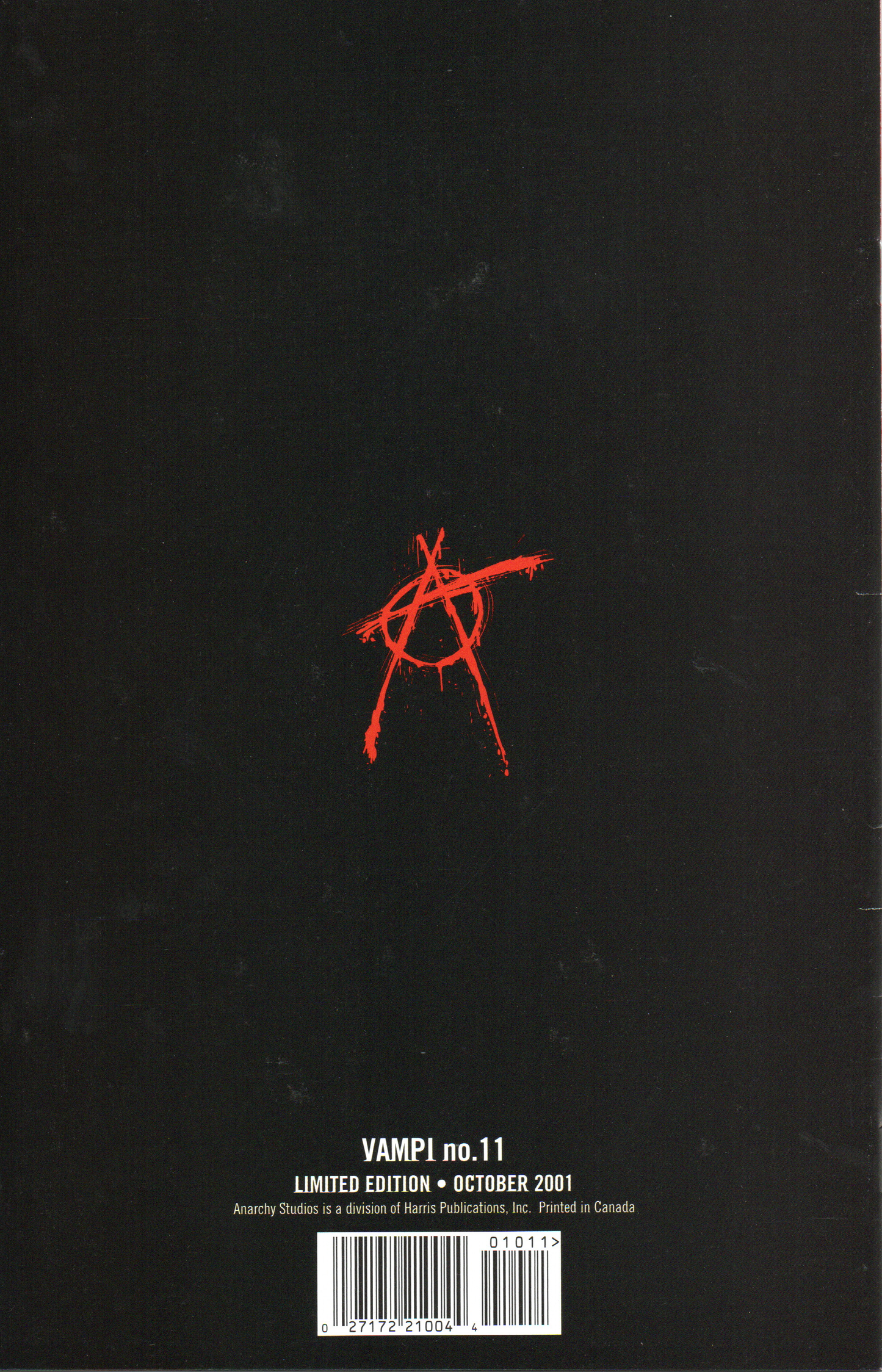 Vampi #11B (Variant Cover) Comic Book by Anarchy Studios at TheGlassyLass.com