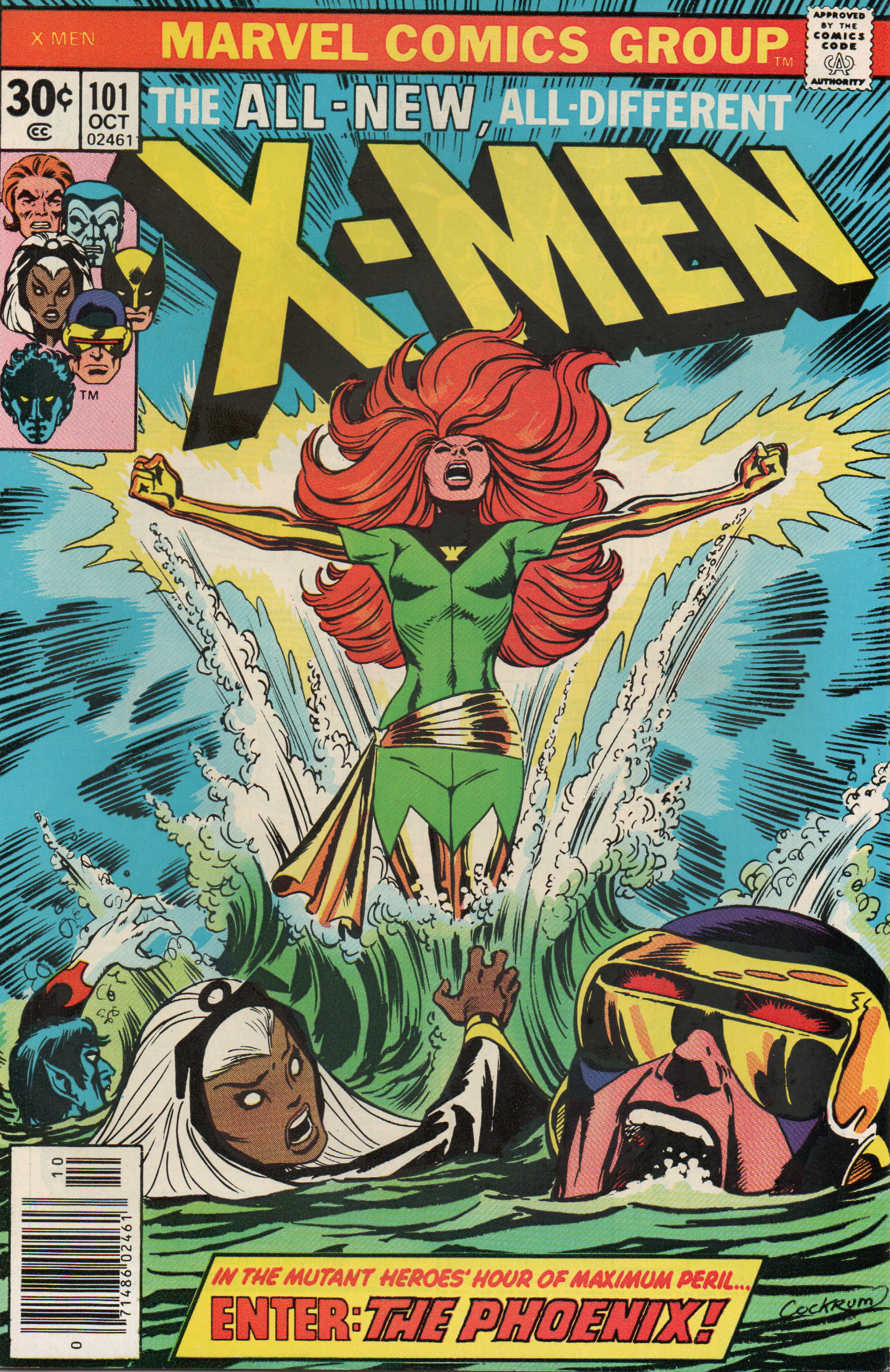 X-Men #101 (Enter: The Phoenix!) Comic Book Ungraded from TheGlassyLass.com (Front)