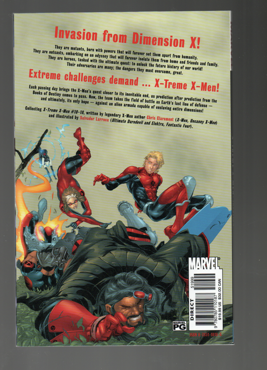 X-Treme X-Men #2 (1st Printing / Trade Paperback) From TheGlassyLass.com - Back Cover