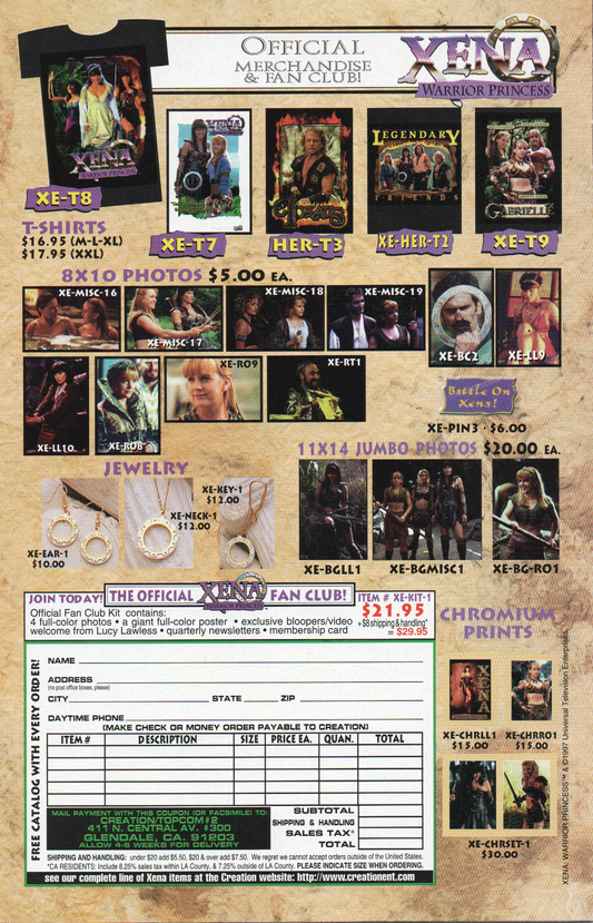 Xena Warrior Princess “Dragon’s Teeth” #3 Comic Book by Topps Comics at TheGlassyLass.com