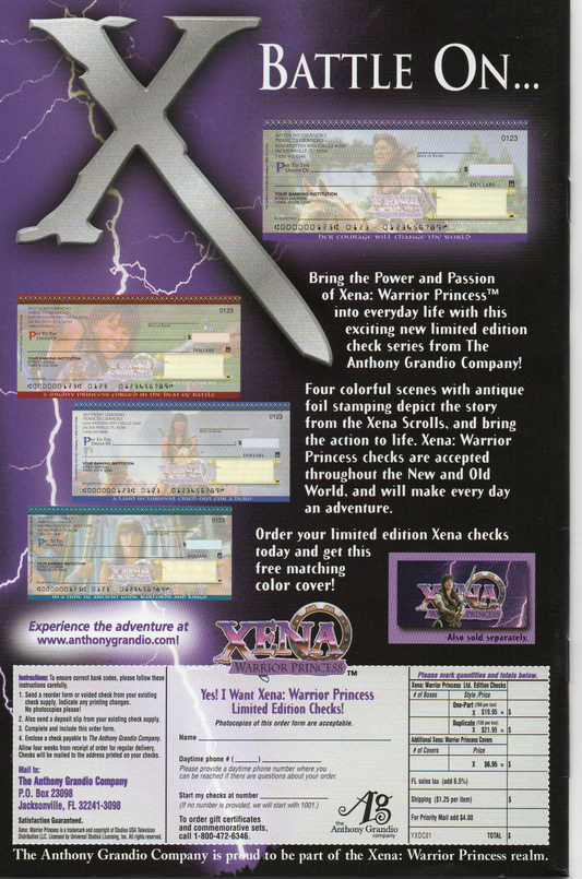 Xena Warrior Princess “2nd Series” #1 Comic Book by Dark Horse Comics at TheGlassyLass.com