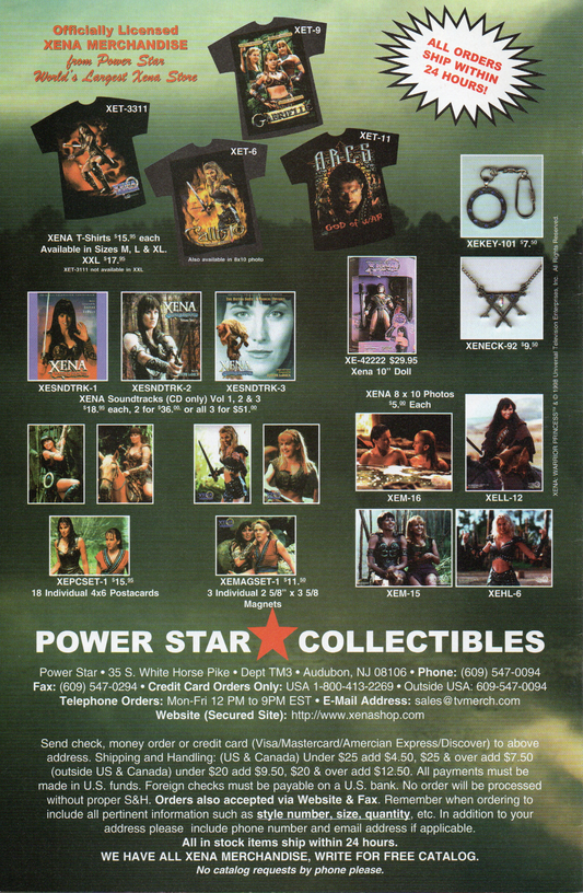 Xena vs. Callisto #3A Comic Book by Topps Comics at TheGlassyLass.com