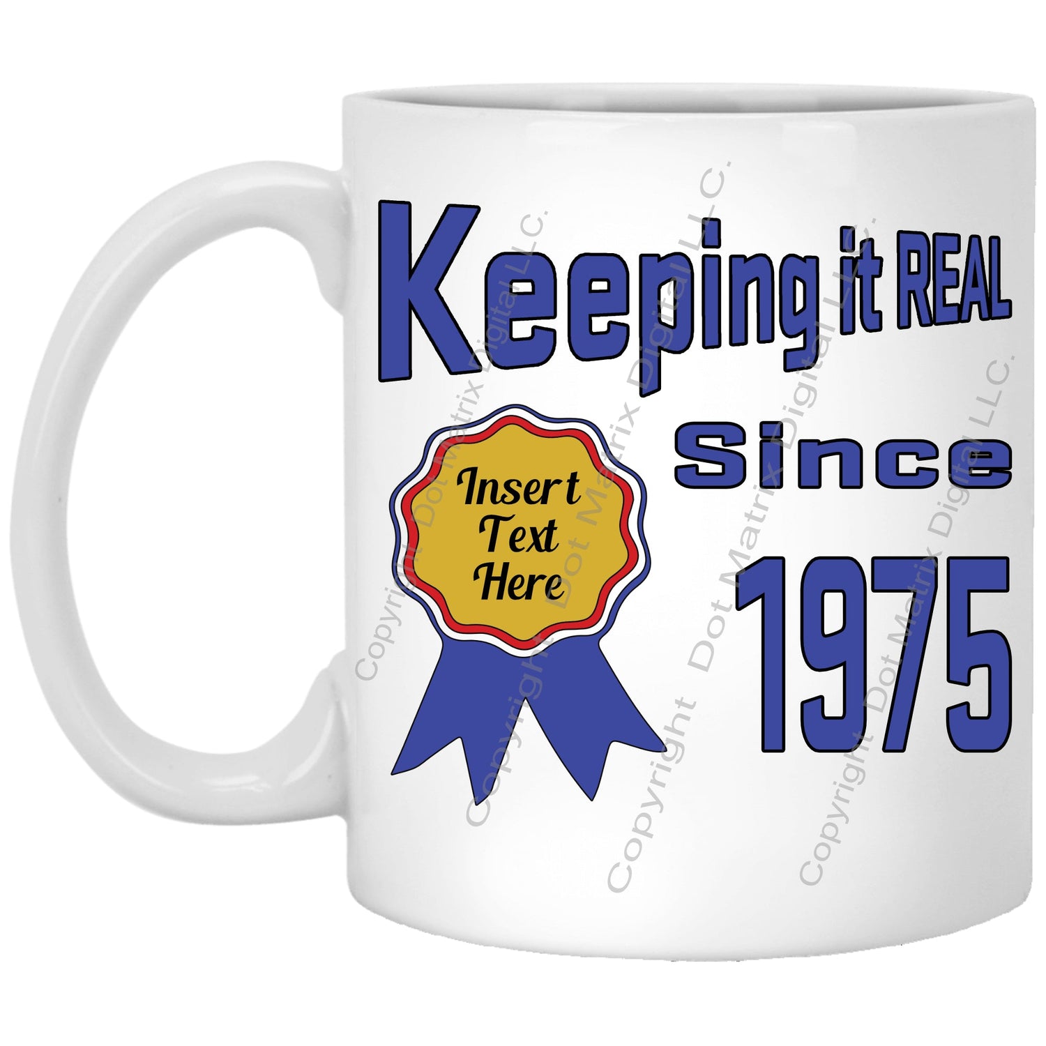 Birthdays Custom Printed Coffee Mugs by TheGlassyLass.com