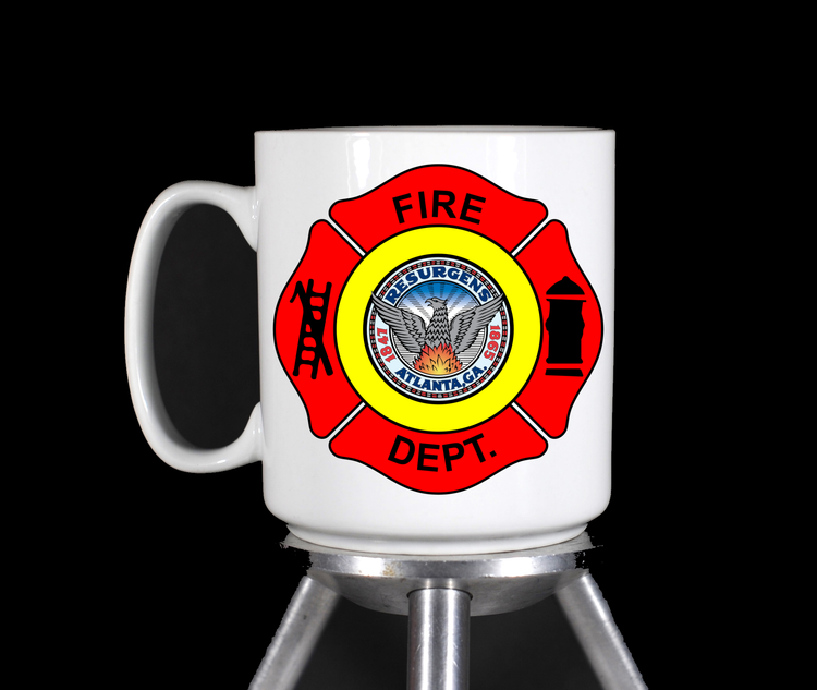 Atlanta Fire Department Seal Coffee Mug by TheGlassyLass.com