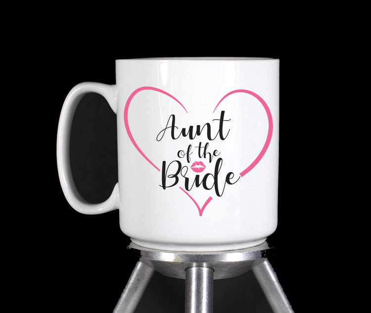 Aunt of the Bride Wedding Party Coffee Mug by TheGlassyLass.com