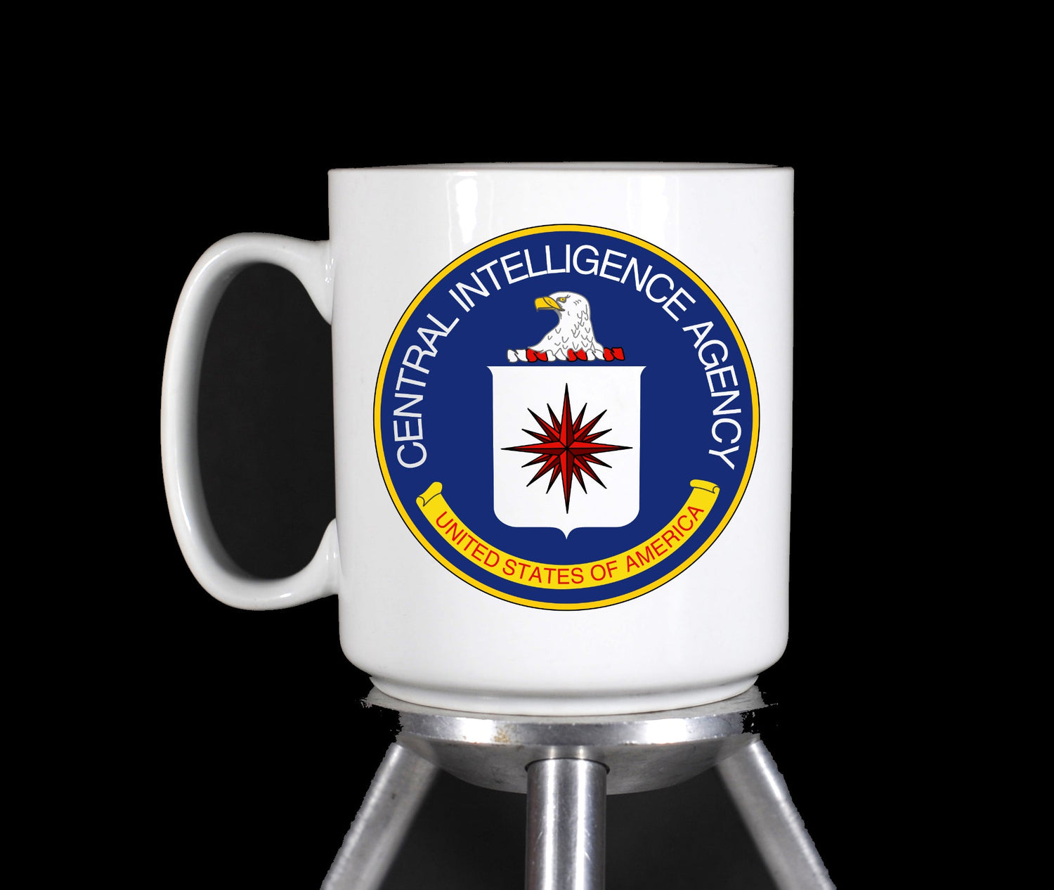 The CIA Seal Coffee Mug Custom Printed by TheGlassyLass.com
