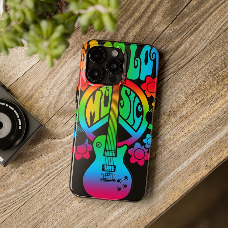 Hippie Music Love iPhone "Tough Case" design by TheGlassyLass.com