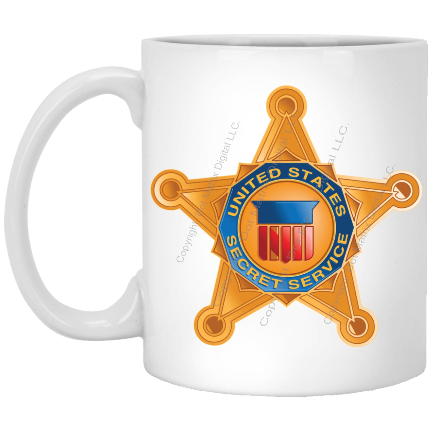 United States Secret Service Coffee Mug by TheGlassyLass.com