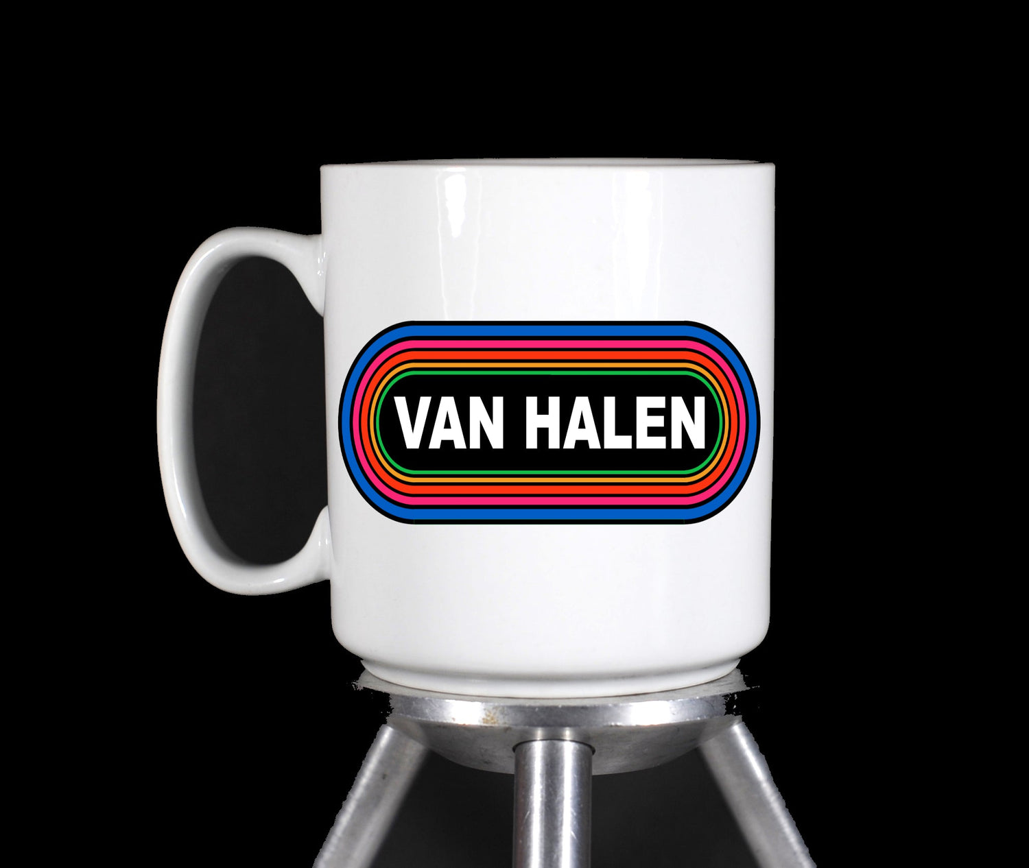 Can Halen Rainbow Coffee Mug by TheGlassyLass.com