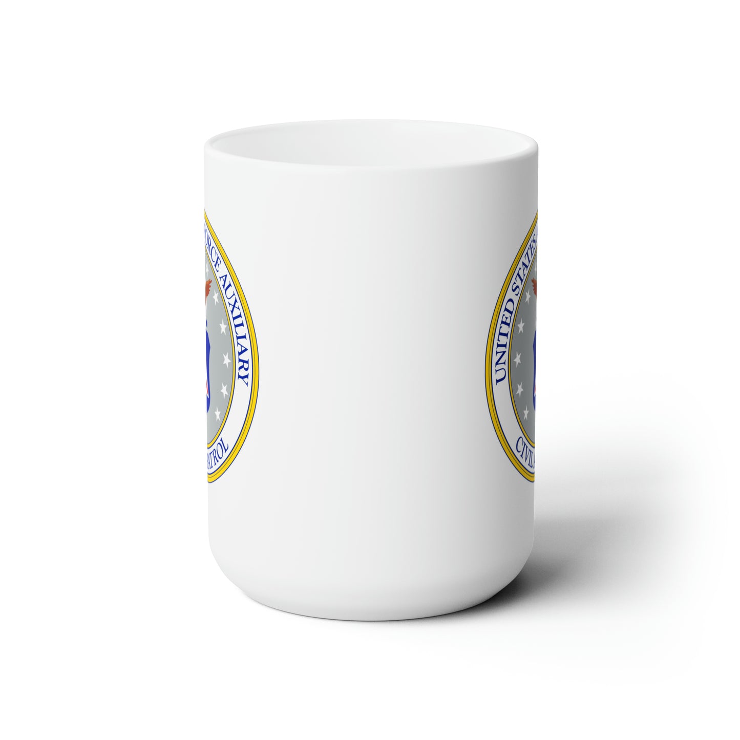 Civil Air Patrol Coffee Mug - Double Sided White Ceramic 15oz by TheGlassyLass