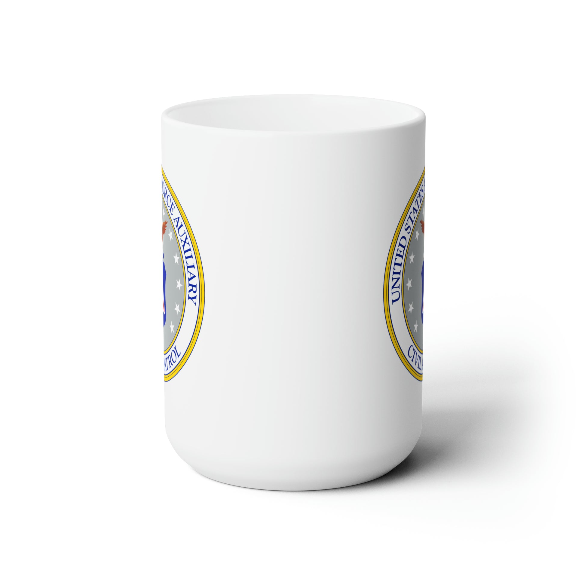 Civil Air Patrol Coffee Mug - Double Sided White Ceramic 15oz by TheGlassyLass