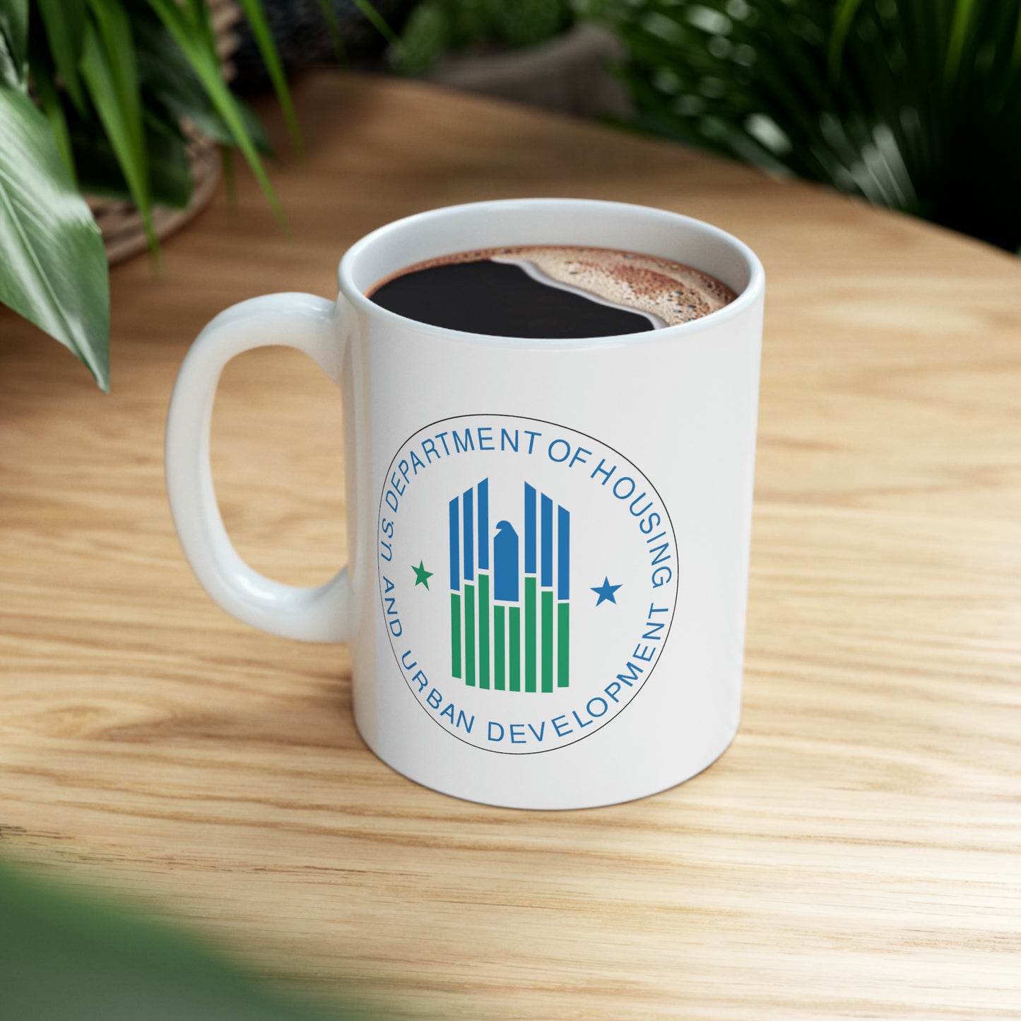 Housing and Urban Development Coffee Mug - Double Sided White Ceramic 11oz by TheGlassyLass.com