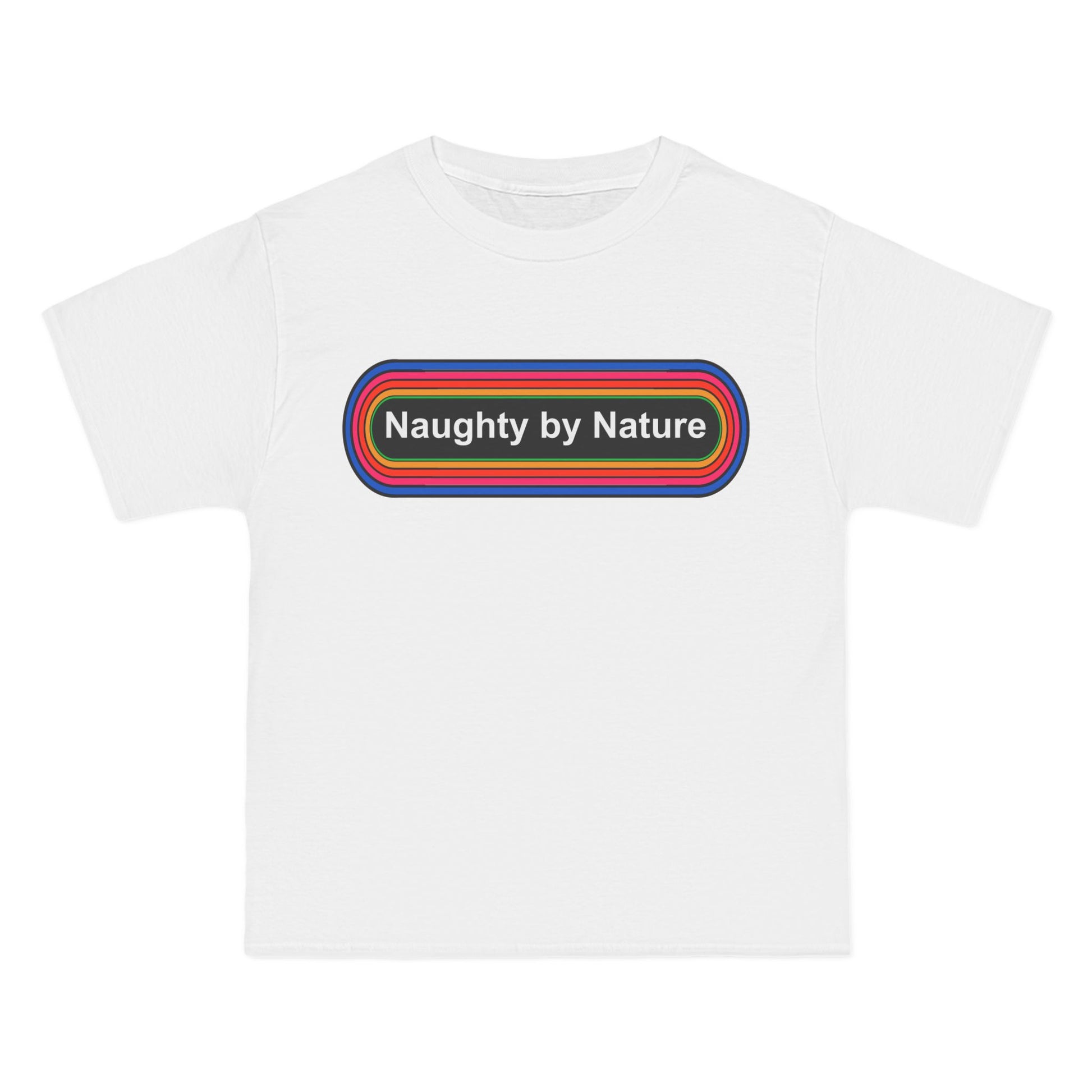 Naughty by Nature T-Shirt: (Hanes Beefy-T 100% Preshrunk Cotton Custom Printed by TheGlassyLass.com